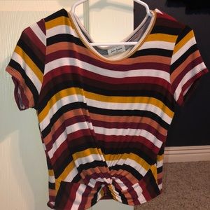 Cute cropped colorful shirt